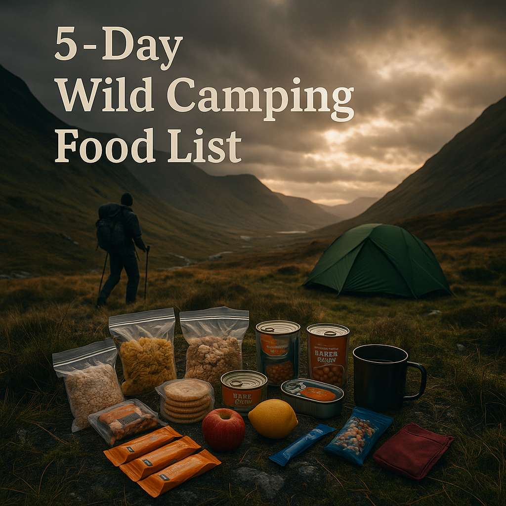 5-Day Wild Camping Food List: Essentials for UK Hikers
