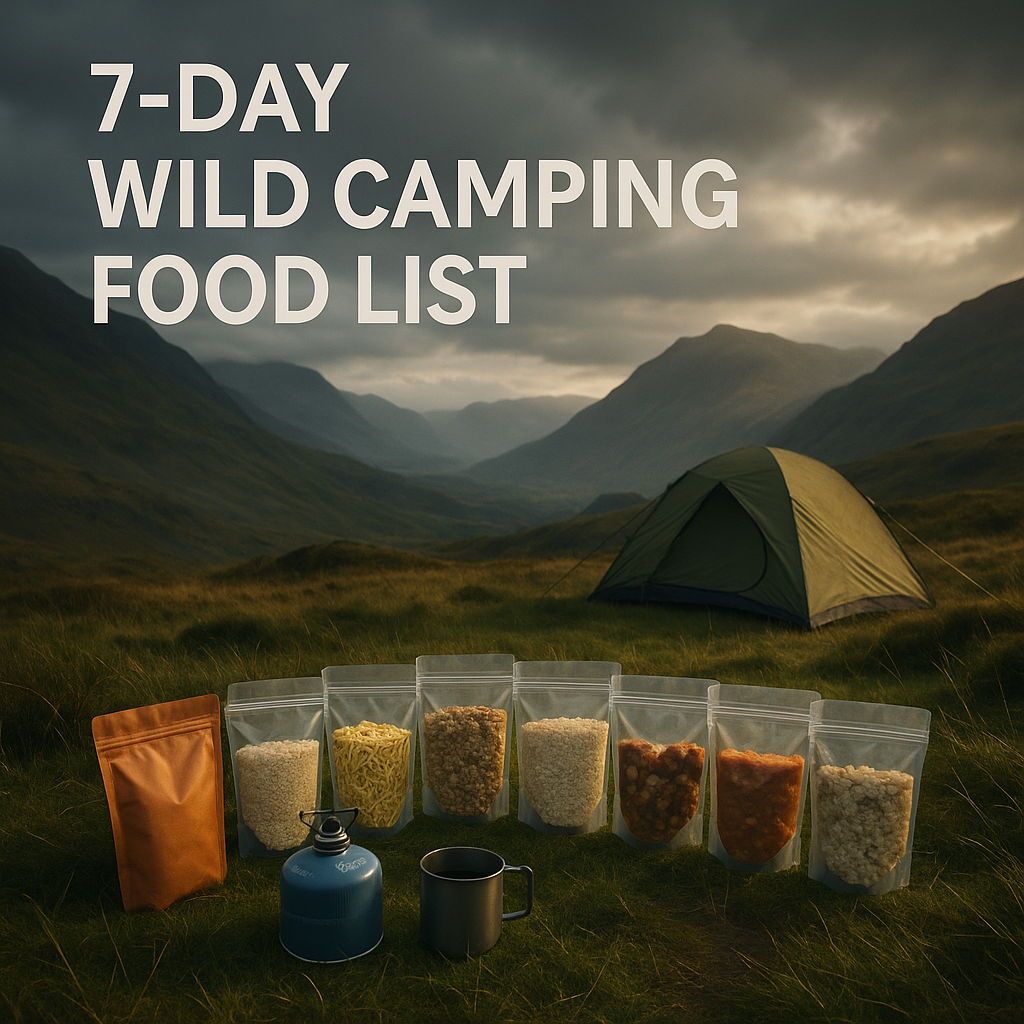 7-Day Wild Camping Food List for UK Adventures